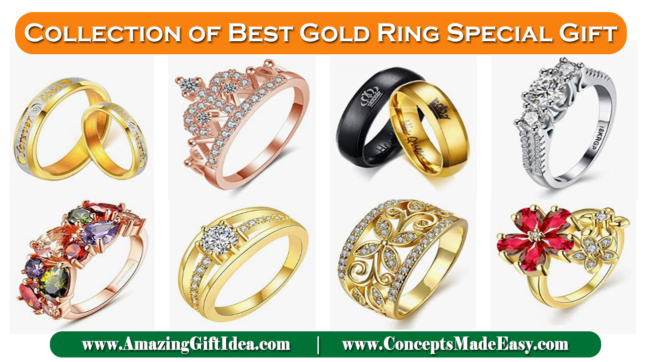 Collection of Best Gold Rings Special Gift for your family and friends on this festival occasion from AmazingGiftIdea.com