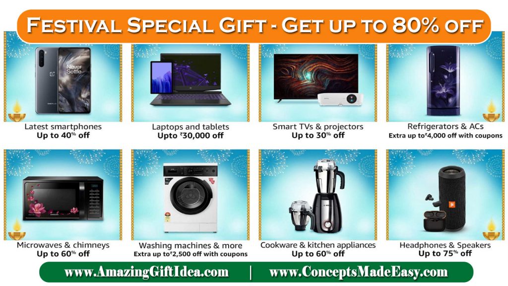 Festival Season Special Gift – Get up to 80% off on this Festival Season for your Family | 20000+ Deals and Combo offers on this Festival Season
